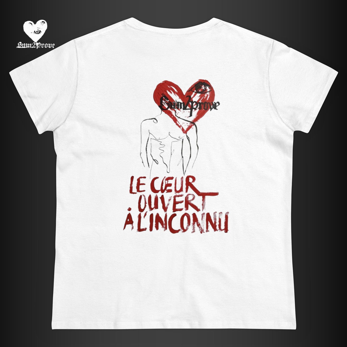 "LE COEUR OUVERT" T-SHIRT TAILLIERT