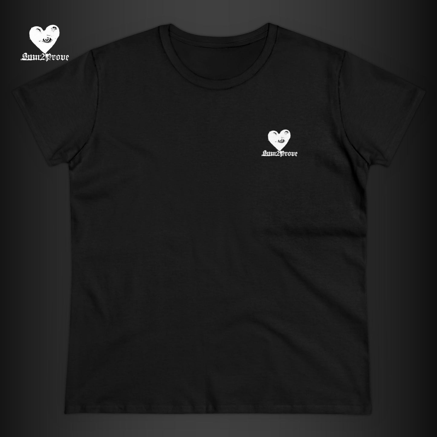 "BASIC" T-SHIRT SCHWARZ TAILLIERT