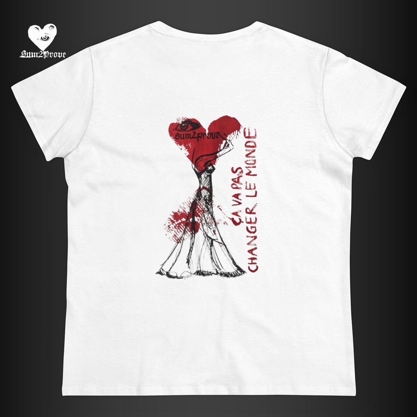 "CA VA PAS CHANGER LE MONDE" T-SHIRT TAILLIERT