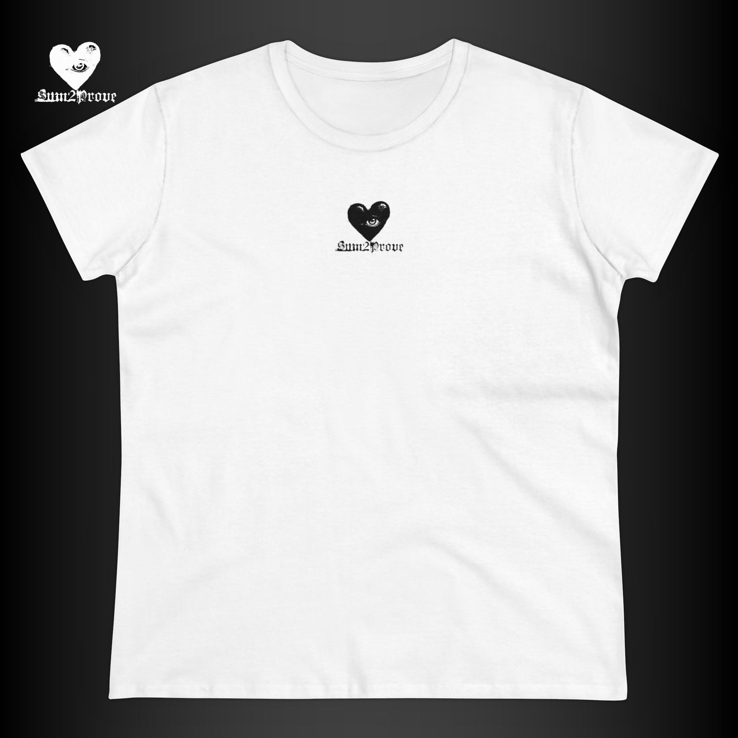 "IT´S HARD TO BE HUMBLE" T-SHIRT WEIß TAILLIERT