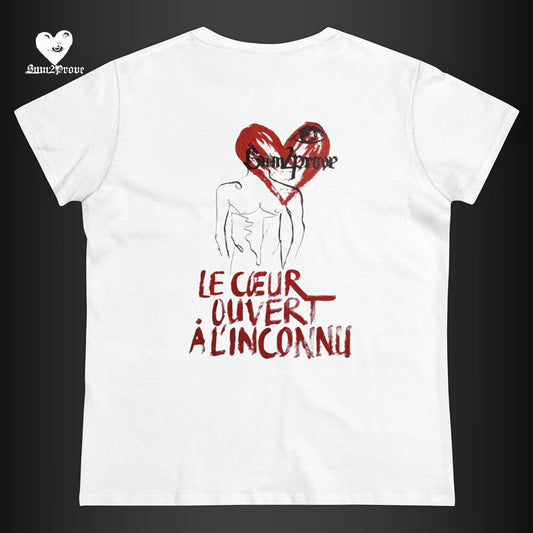 "LE COEUR OUVERT" T-SHIRT TAILLIERT