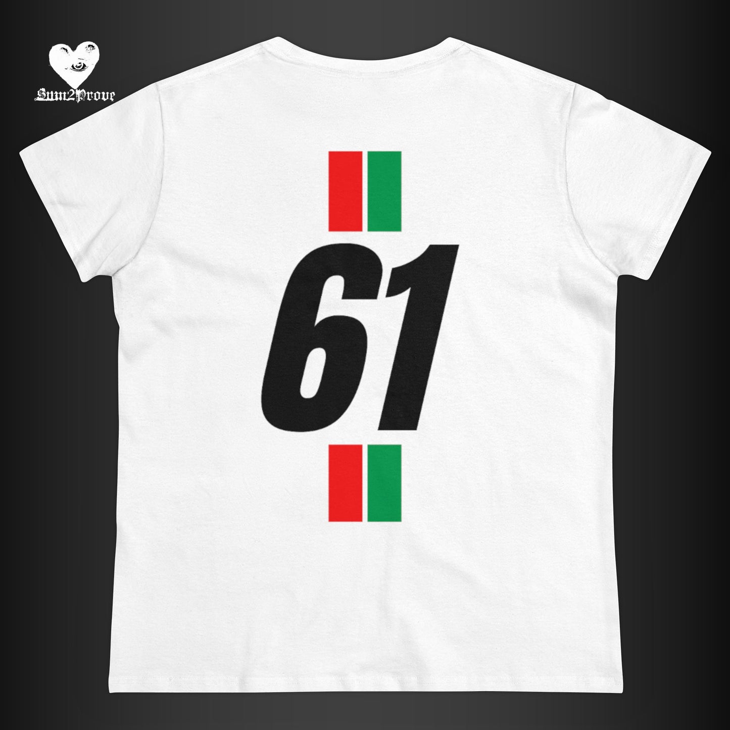 "61" T-SHIRT WEIß TAILLIERT