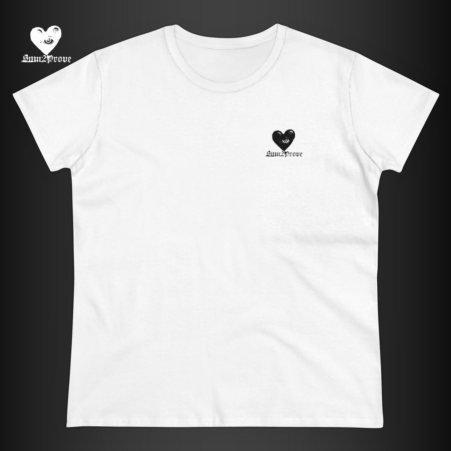 "BASIC" T-SHIRT WEIß TAILLIERT