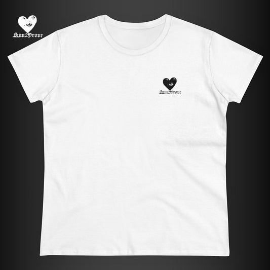 "BASIC" T-SHIRT WEIß TAILLIERT