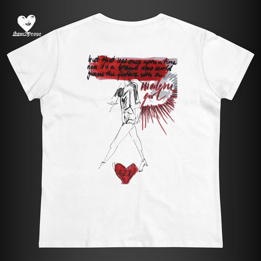 "MODERN GIRL" T-SHIRT TAILLIERT