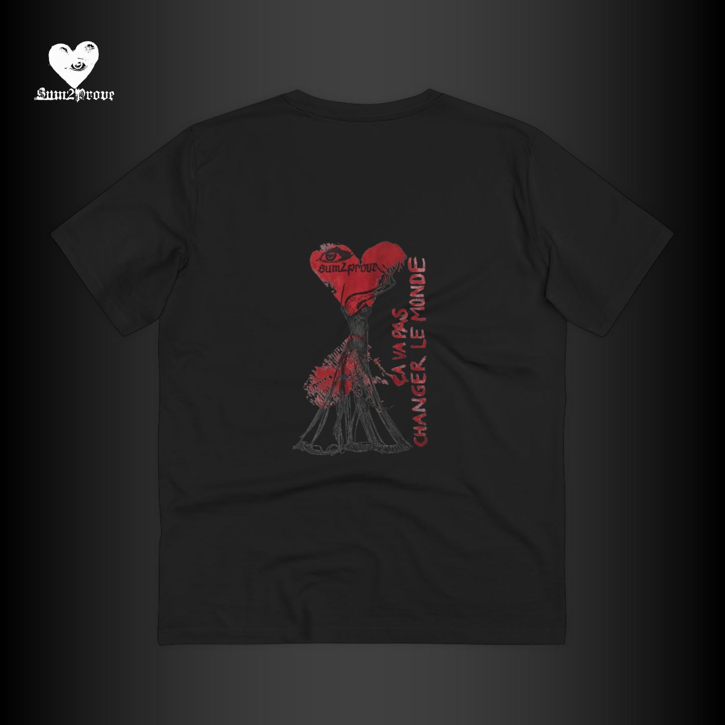 "CA VA PAS CHANGER LE MONDE" T-shirt schwarz