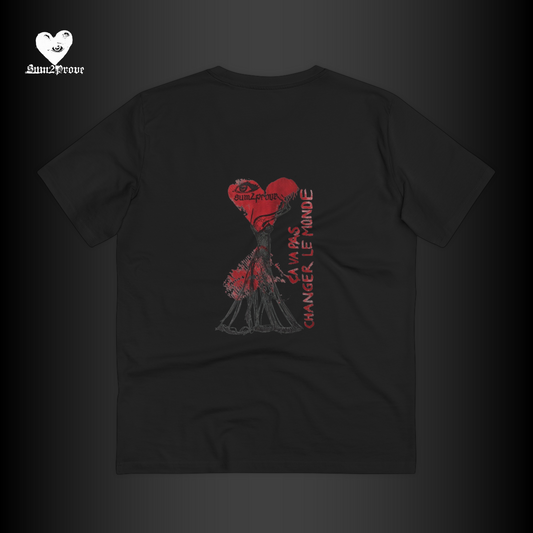 "CA VA PAS CHANGER LE MONDE" T-shirt schwarz