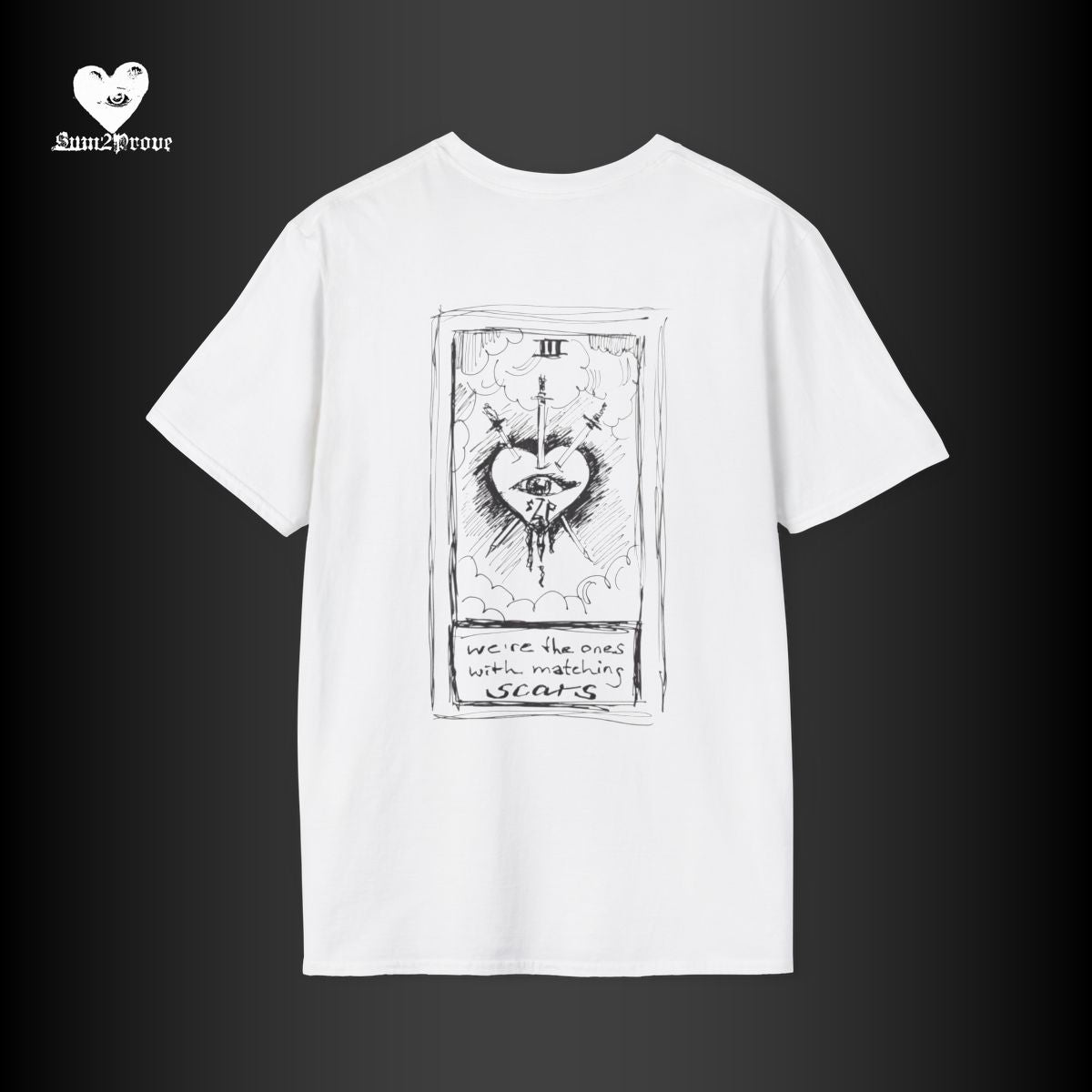 “matching scars“ T-Shirt weiß